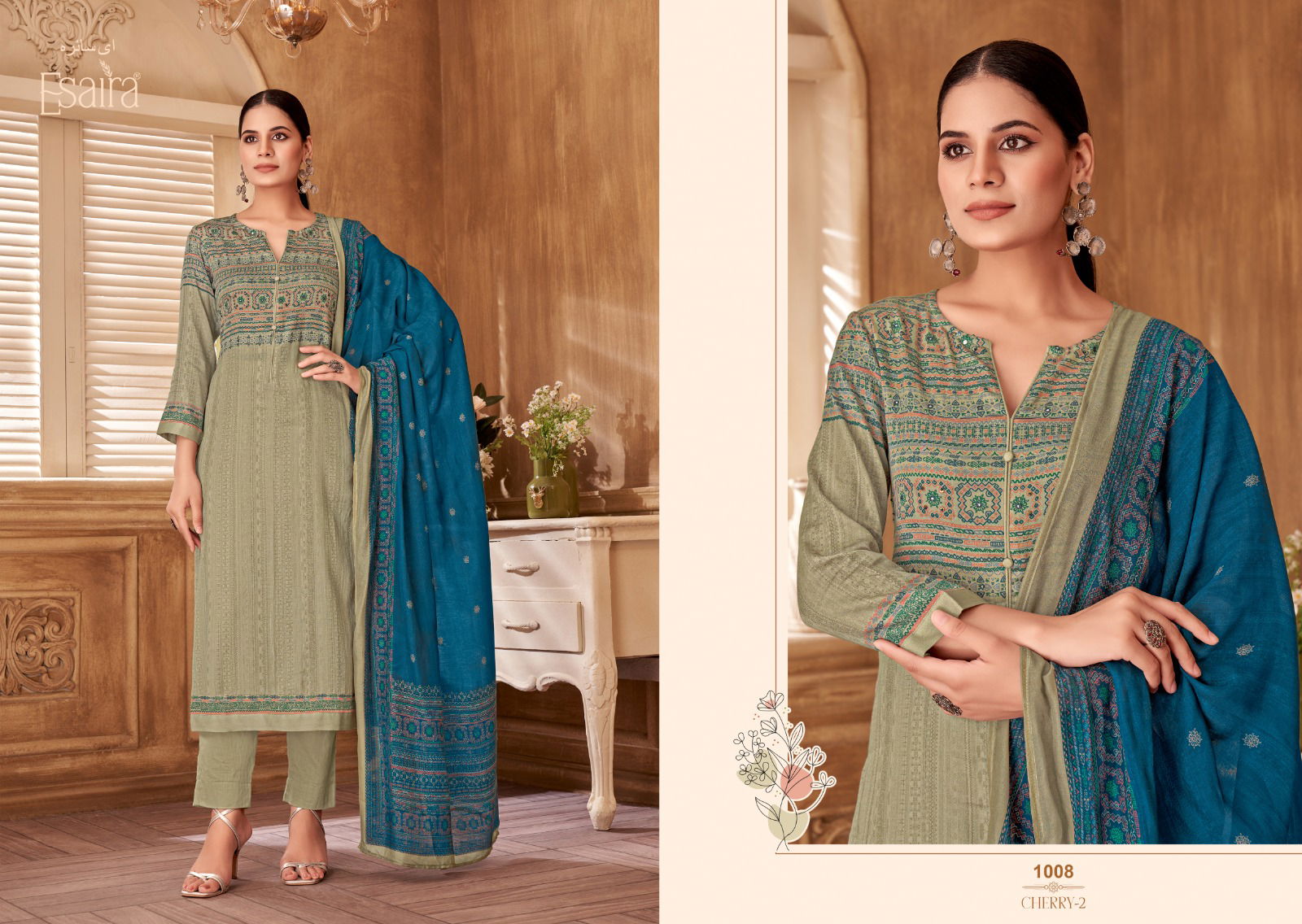 Cherry 2 By Esaira Cotton Stain Designer Salwar Kameez Wholesale Shop In Surat